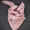 Dreieckstuch aus Musselin in rosa